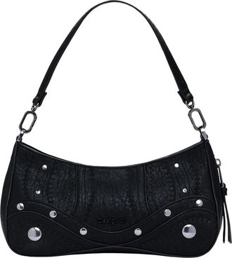 Desigual Embro Patch Alsacia Bag - Dames - Schoudertassen - Zwart - ONE Size - Polyester - Tassen