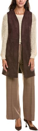 T Tahari Open Front Vest