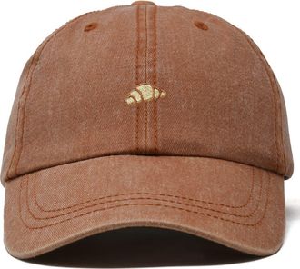 Dalix Croissant Dad Cap in Washed Orange at Nordstrom