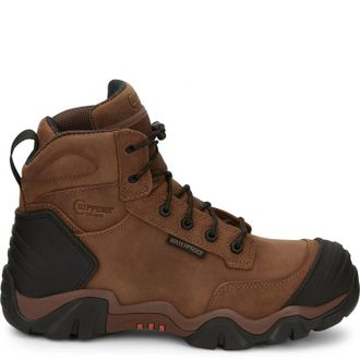 Chippewa Mens Cross Terrain 6 Waterproof Nano Comp Toe Hiker Boots In Bourbon Brown