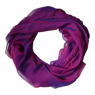 Dolce & Gabbana Silk Rectangle Wrap Shawl Scarf - female - Dolce & Gabbana - Silk Scarves - Purple - ONE SIZE - Accessories