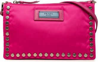 Prada Pre-owned Prada Tessuto Studded Etiquette Shoulder Bag Ladies 0Y4OEWV8IDZ9TQK6