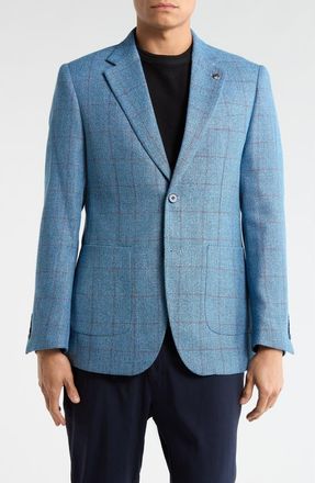 T.R. Premium Slim Fit Two Button Blazer in Blue at Nordstrom Rack, Size Xx-Large