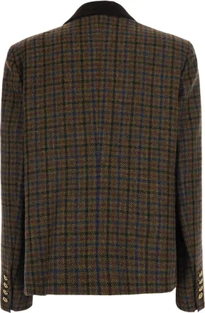 Blaz&eacute; Milano Womens Jacket Amandira Brown Virgin Wool Blazers