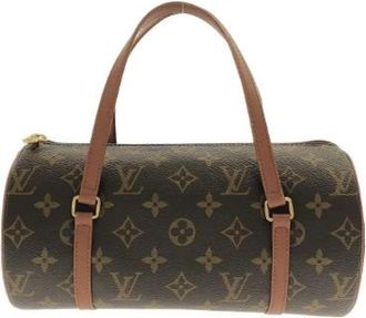Louis Vuitton Tweedehands Canvas Louis Vuitton tassen - Dames - Vintage Handtas - Bruin - ONE Size - Vintage