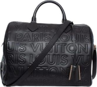 Louis Vuitton Pre-owned Weekendtas - Dames - Vintage Weekendtas - Zwart - ONE Size - Leer - Vintage