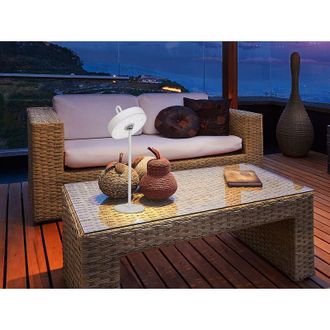 Schuller L&aacute;mpara De Sobremesa Gong Led Blanco