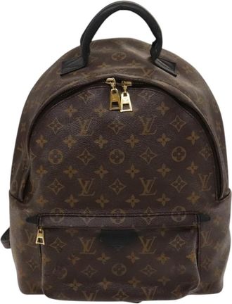 Louis Vuitton Palm Springs Backpack Monogram Canvas Brown Canvas Backpack Bag (Pre-Owned)