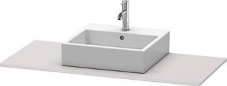 Duravit Consola Duravit Xsquare 060d, 800 X 550 Mm, 1 Recorte, Color (frente/cuerpo): Blanco Lila Seda Laca Mate - Xs060d08787