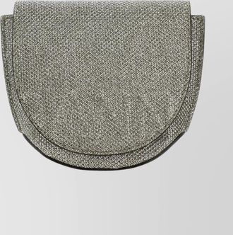 Ganni shimmering nano banner crossbody bag