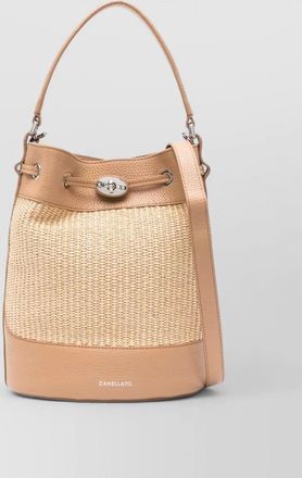 Zanellato mond&agrave; vimini small bucket bag
