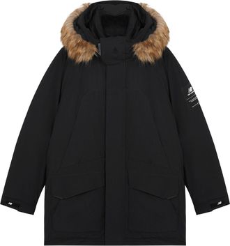 New Balance Warm Hooded Down Jacket Asia Sizing Black 5PB42201-BK