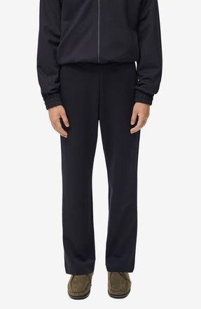 Mango Knit Drawstring Pants in Navy at Nordstrom, Size X-Large