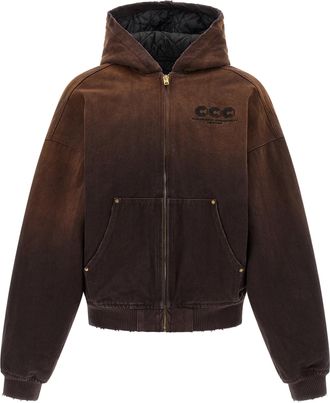 Willy Chavarria Brown Cotton Shell Mens Jacket