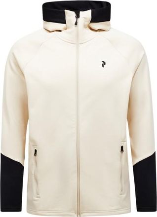 Peak Performance Rider Essentials Zip Hood Fleecejacke f&uuml;r Herren | beige/wei&szlig;