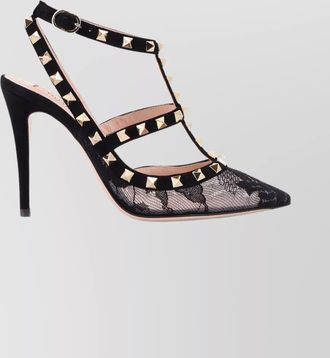 Valentino Garavani chic pumps with lace and studded straps