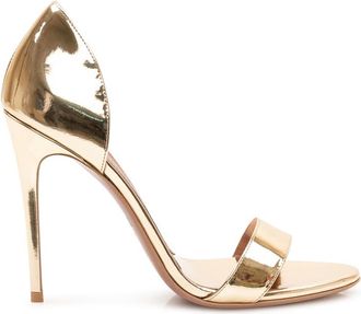 PARIS TEXAS Gold Solid Vera Heels