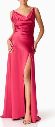 Elliatt Clementine Cowl Neck Evening Gown in Magenta Pink at Nordstrom, Size Xx-Small