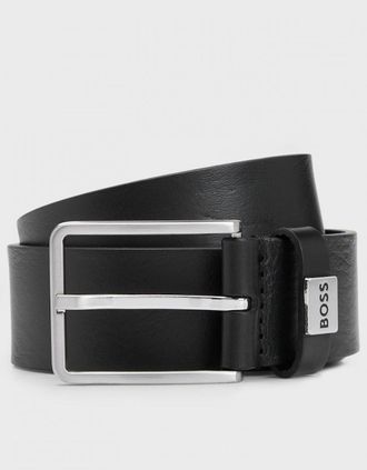 HUGO BOSS Mens BOSS Orange Elio Mens Leather Belt - Black - Size: W38