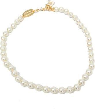 Vivienne Westwood gold Off- Artificial ivory Metal Necklace (Pre-Owned)