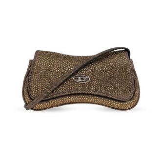 Diesel Play Crossbody XS - Dames - Tassen - Geel - Maat: ONE Size Katoen