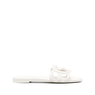 Gucci Sliders, female, White, 3 UK, Interlocking G Slide Sandal