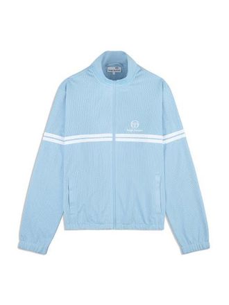 Sergio Tacchini Arturo Mesh Track Jacket in Dutch Canal/white at Nordstrom, Size Xxx-Large