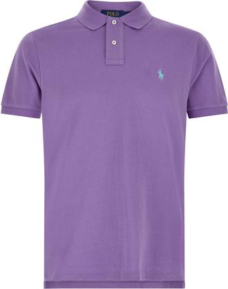Ralph Lauren Purple Logo Embroidery Polo Shirt