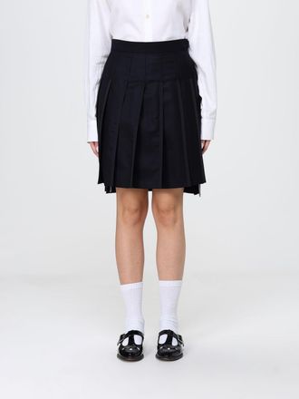 Thom Browne Gonna a pieghe in seta