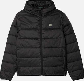 Lacoste Mens Lacoste Water-Repellent Quilted Puffer Jacket Black - Size: 38/Regular