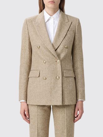 Tagliatore Blazer a doppiopetto in misto cotone e seta