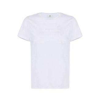 Elisabetta Franchi Dames, Tops, Wit, Maat: 2XL Jersey