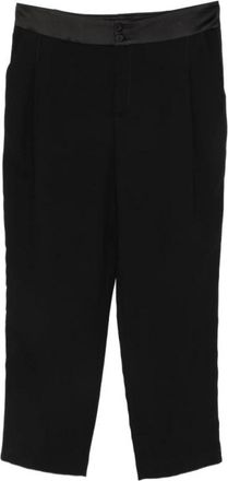 Hanita H.p 1164Nero Cropped Broeken - Dames - Vrijetijds broeken - Zwart - XL - Broeken