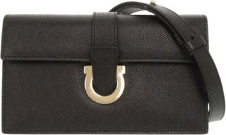 Ferragamo Pre-owned Cross Body Bags, female, Black, Size: ONE SIZE Pre-owned Crossbody Phone Bag