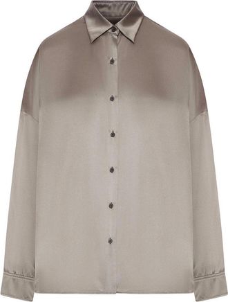 Dries Van Noten Satin-Effect Silk Shirt
