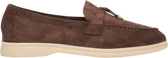 Estro & Luminara Tassel Loafers - Dames - Loafers - Bruin - 38 EU - Leer - Schoenen