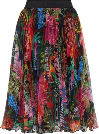 Philipp Plein Long Skirt Jungle Rock