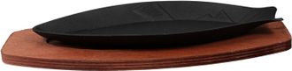 OEM Sart&eacute;n Para Filetes De Pescado, Utensilio Port&aacute;til Para Cocinar Y Servir, Sart&eacute;n Grande De 36 X 16 Cm Con Tabla De Madera