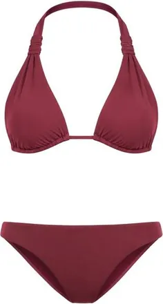 Seafolly S.Collective Multi Fit Longline Tri Bra Bikini-Top f&uuml;r Damen | rot