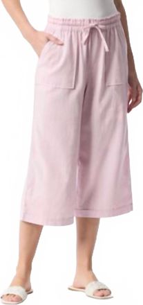 Gloria Vanderbilt Rainey Pull-On Wide-Leg Cropped Pants In Soft Peony