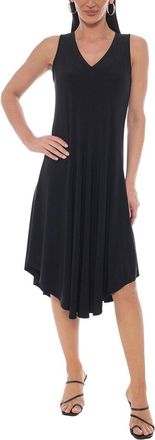 Tash + Sophie Ity V-Neck Hanky Hem Midi Dress