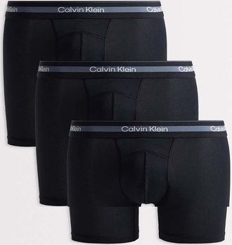 Calvin Klein Ck Performance - Confezione da 3 boxer neri-Nero