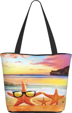 AOOEDM Starfish Coast Ladies Shopping Bag 13x11x7in.The Perfect ValentineS Day Gift.It Is The Best ValentineS Day Gift For Mom, Daughter, Wife,Etc