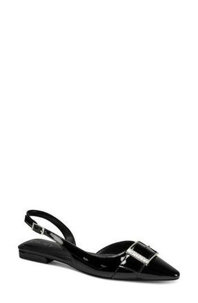 DKNY Clemma Pointed Toe dOrsay Flat in Black/black at Nordstrom Rack, Size 9.5