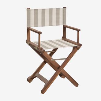 Sklum Pack De 4 Sillas De Director Plegables De Jard&iacute;n En Madera De Acacia Ridley Sklum