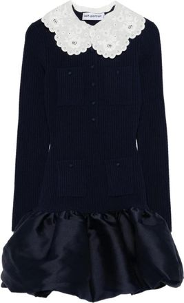 Self Portrait Short Dresses, female, Blue, Size: XS Self-portrait Dresses