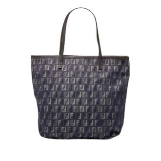 Fendi Pre-owned Tote Bags, female, Blue, Size: ONE SIZE Pre-owned Denim Tote