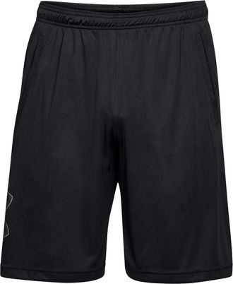 Under Armour Mens Tech Graphic Shorts Board, Black (001)/Graphite, XL Tall