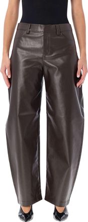 OperaSPORT Dark Brown Mafalda Wide-Leg High-Waist Pants