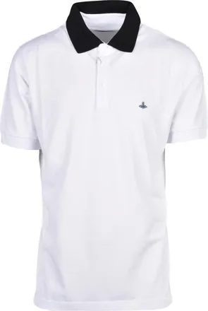 Vivienne Westwood Tops, Heren, Wit, M, Katoen, Polo